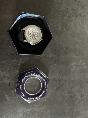 Martyn Line Herrenuhr S.Steel Cal 3668 Automatic Leder Limited Edition