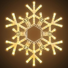 Christmas Lights Outdoor 72 LED 20" Folding Big Snowflake Lights