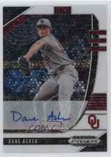 2020 Panini Prizm Draft Picks White Donut Circle 2/50 Dane Acker Auto 1r9t