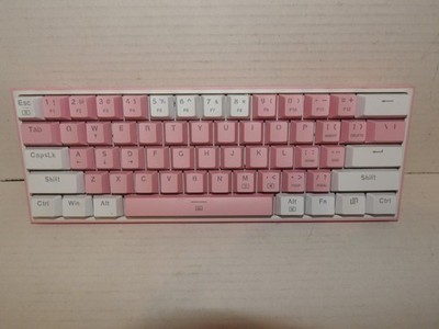Red Dragon FIZZ K617 RGB 60% White & Pink Mechanical keyboard