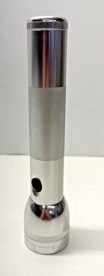 Maglite Heavy Duty 10'' 2 D Cell Flashlight, Silver Made In USA Working