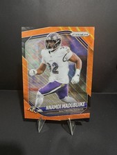 2025 PANINI PRIZM NNAMDI MADUBUIKE #22 ORANGE WAVE /65