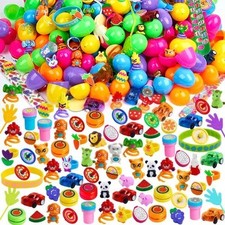 JOYIN 100 Pcs Prefilled Easter Eggs with Assorted Toys great Party Favors