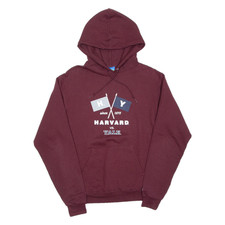 CHAMPION Harvard Vs Yale Mens Maroon Hoodie USA S