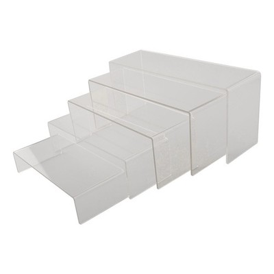 Display Solution 5 klare Acryl-Schachtelsockel für Einzelhandels- und Eventvitr