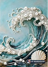 5D Diamond Art Pearl Painting Kits for Adults,DIY Diamond Art Kits for Wave