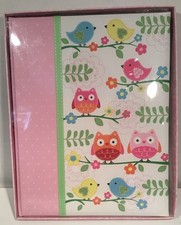 Baby Girl Record Book By Nojo New Born, Birds Cute NIB Unique Colorful 