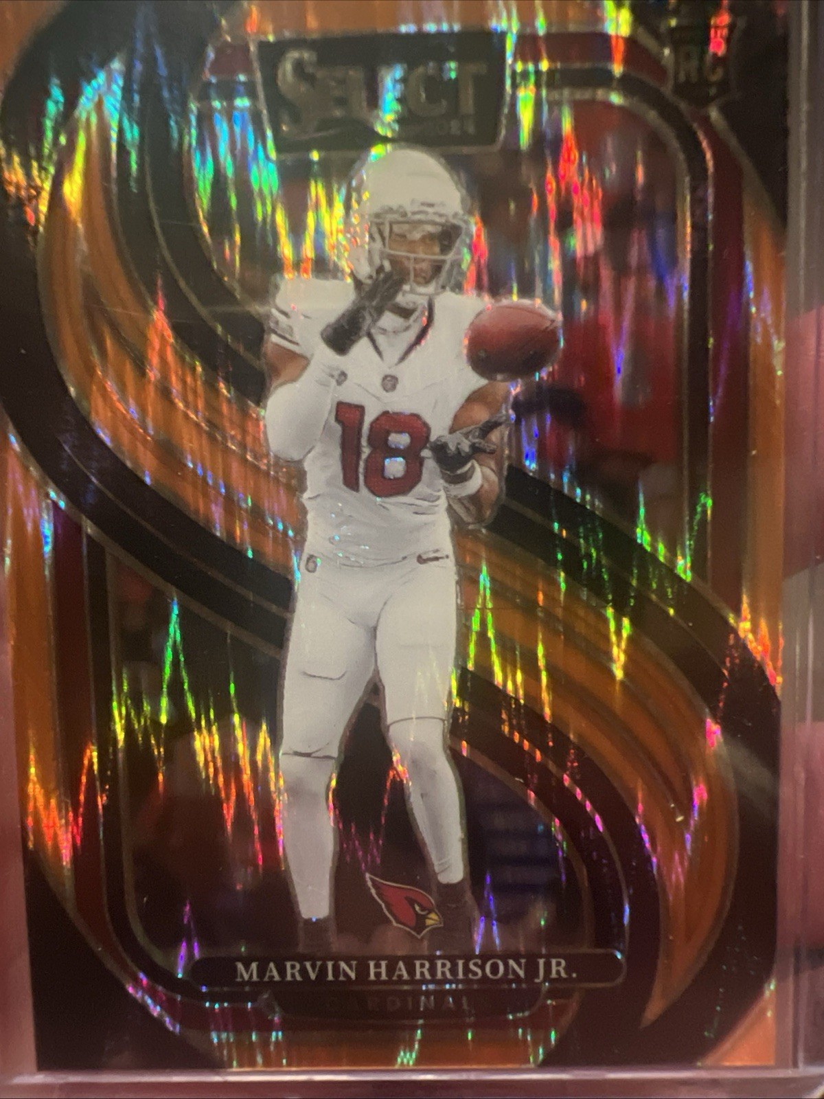 2024 Panini Select Marvin Harrison Jr Orange Flash Premier Level ROOKIE /399