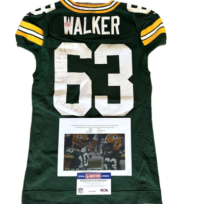 Rasheed Walker GAME WORN 09/6/24 PHOTO MATCHED Green Bay Packers