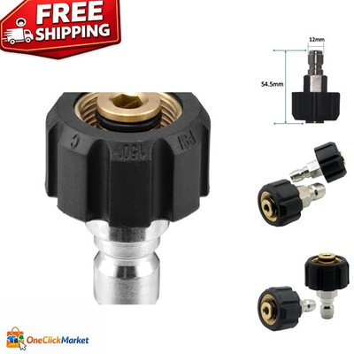 #ad Durable Quick Connect 1 4quot; to M22 14mm 15mm Adapter for Efficient Washing $13.99