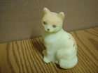 FENTON HAND PAINTED CAT