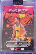 Stephen Steph Curry 2025 Wild Card Monster Hunt Haunted Hits SEALED Red 1/1