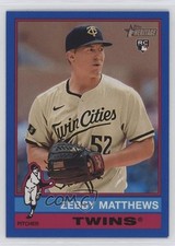 2025 Topps Heritage Dark Blue Border Zebby Matthews #309 09br