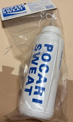 POCARI SWEAT Squeeze Trinkflasche Weiß 1,0L 33,8oz Trinkflasche Strohhalm Typ