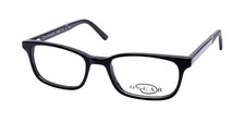 NEW OSCAR DE LA RENTA OSM 828 GLASSES 001 BLACK PLASTIC WOMENS FULL-RIM OVAL
