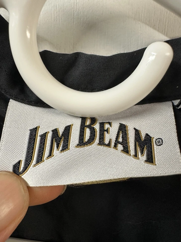 Jim Beam Red Stag Bourbon Black Button Up Long Sleeve Embroidered XL Mens - Image 3 of 4