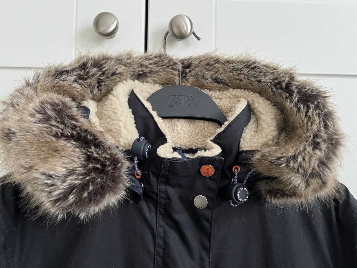 Hood Barbour Scallop Waxed Cotton Jacket Women's Barbour Carribena