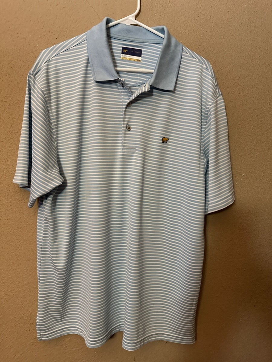 ハンドメイドv Jack Nicklaus XL Golden Bear Logo Staydri Polo Golf Shirt Light