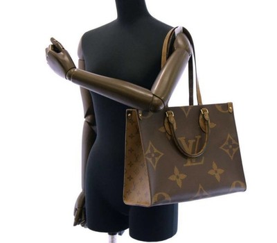 Authentic LOUIS VUITTON Onthego GM Monogram Giant Reverse M45320 