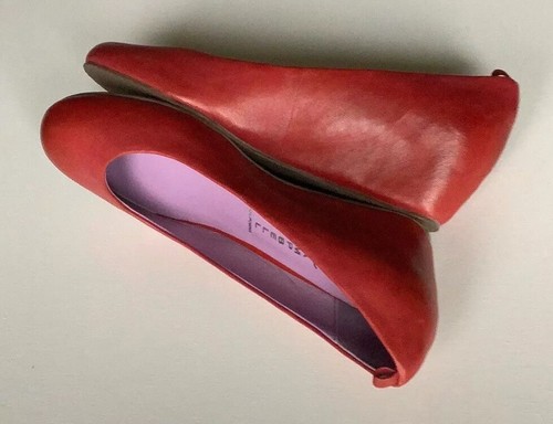 Jeffrey Campbell Tahiti Last Red Maude Leather Hidden Wedges Shoes Sz 6 New - Picture 6 of 10