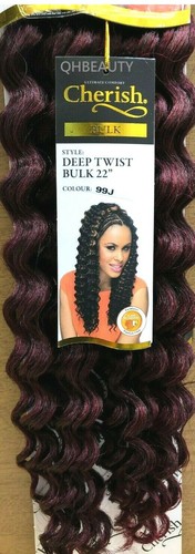 CHERISH SYNTHETIC BULK CROCHET CURLY HAIR EXTENSION BRAIDS - DEEP TWIST 22 INCH - Picture 19 of 53