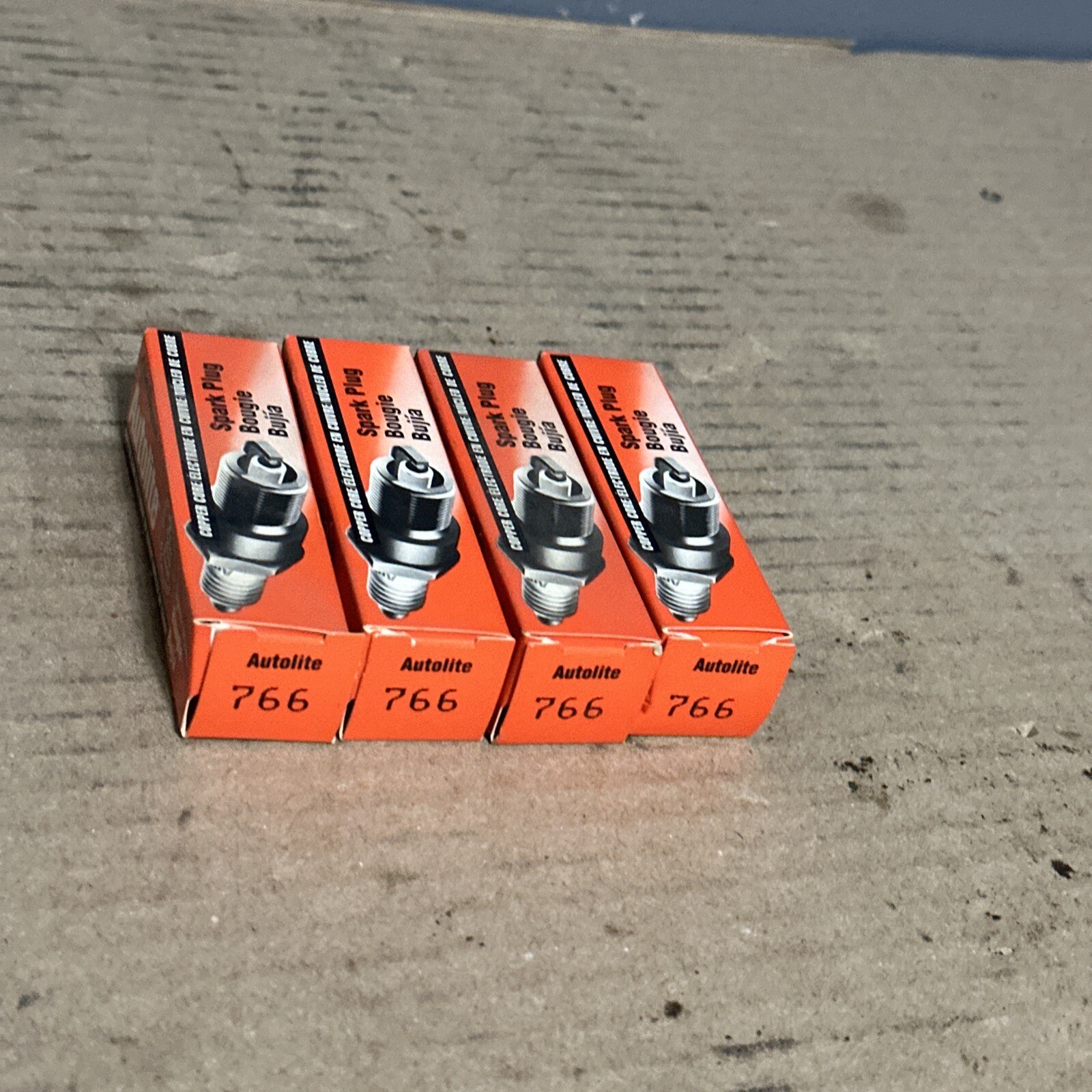 4 pack Spark Plug-Copper Resistor Autolite 766