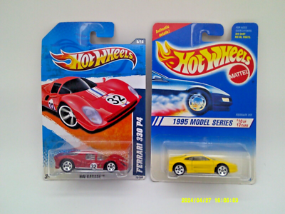 2 Hot Wheels - FERRARI'S - 1967 Ferrari 330 P4 & 1995 Model Series