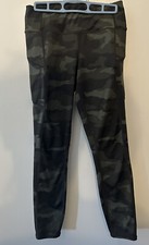 Athleta Camo Contender 7/8 Tight Leggings Green 405480-02 Women Size Small