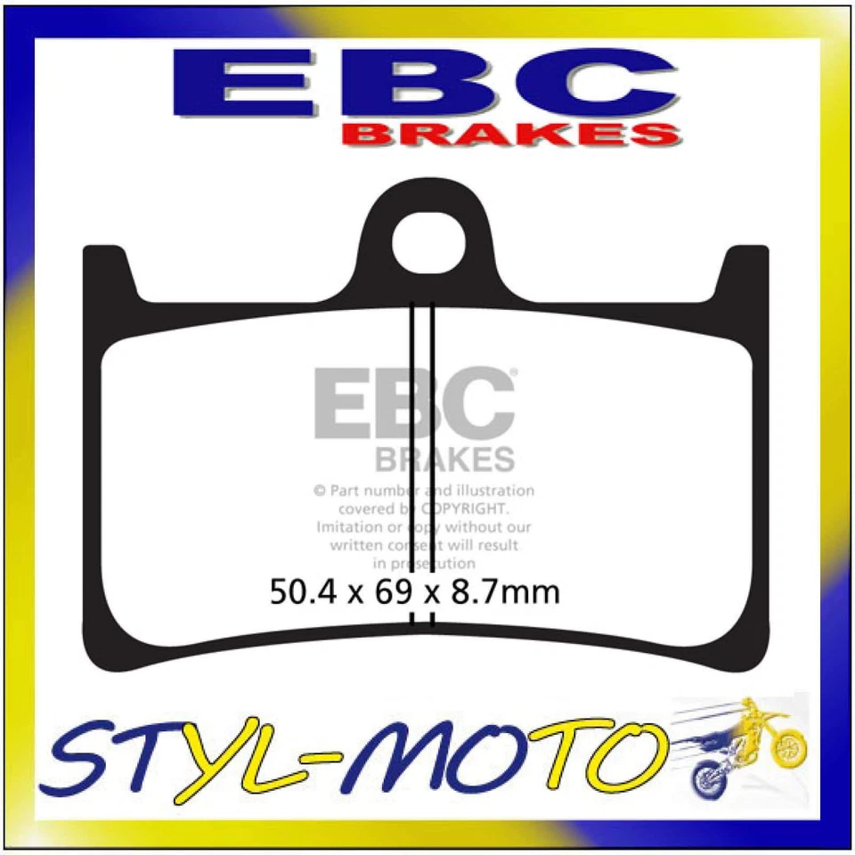 FA252 Plaquettes Organique Avant EBC Yamaha XP 530 A T-max ABS 2012-2018 - Photo 1/1