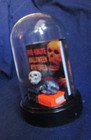 Acrylic Cloche Dome w/ Halloween Book and Little Skulls on Wood Books,  ~5.5" — photo 7
