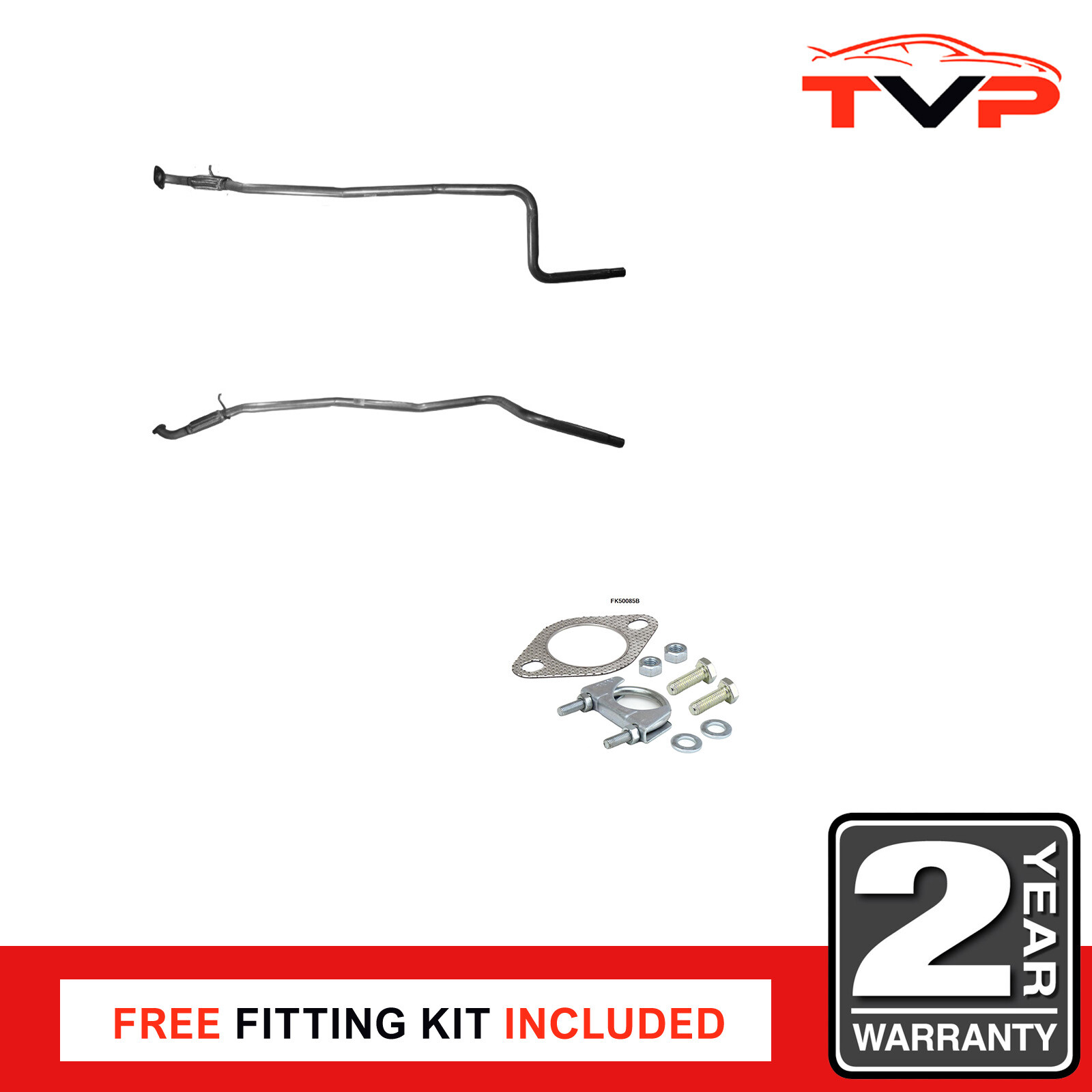 Exhaust Pipe fits FORD FIESTA Mk5 1.4 Centre 01 to 05 BM 1140450 1141303 1557454 - Image 18