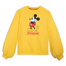 Disney Mickey Mouse Pullover Sweatshirt for Adults Disneyland 1X New