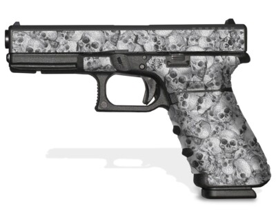 Glock 17 Gen 3 Decal Grip - Skull Collector (white) | eBay