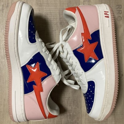 BAPESTA patent leather sneakers BAPE STA a bathing ape NIGO US 9.5