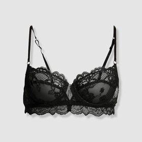 Lise Charmel Women's Black Sublime En Dentelle Lace Demi Bra Size 32B