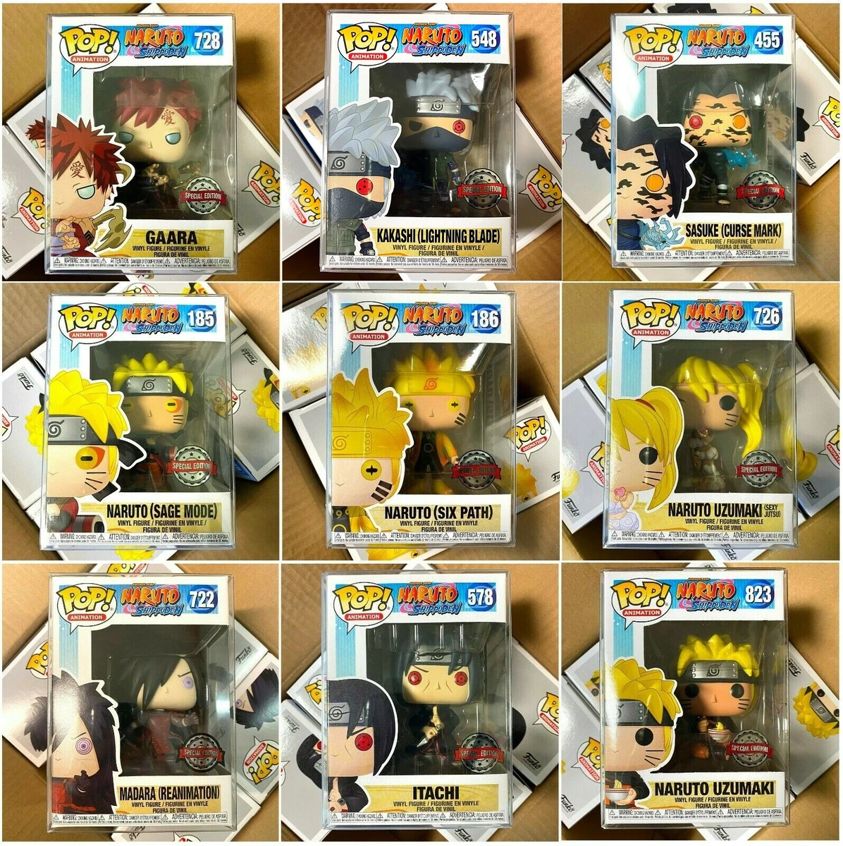 Funko Pop Naruto Shippuden : Sage Mode, Six Path, Pain, Sasuke