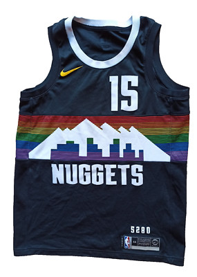 Nikola Nikola Jokic Denver Nuggets City Swingman Jersey Rainbow Skyline M 44