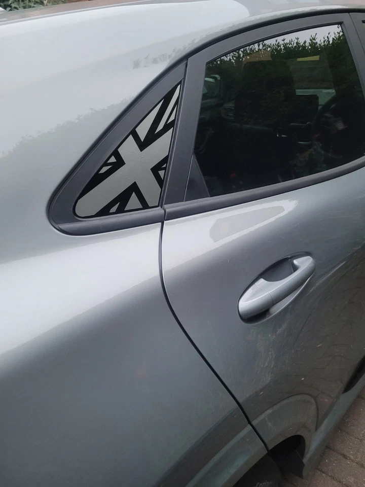 Ford Puma Union Jack Rear Quarter Window Sticker Vinyl Decal Car