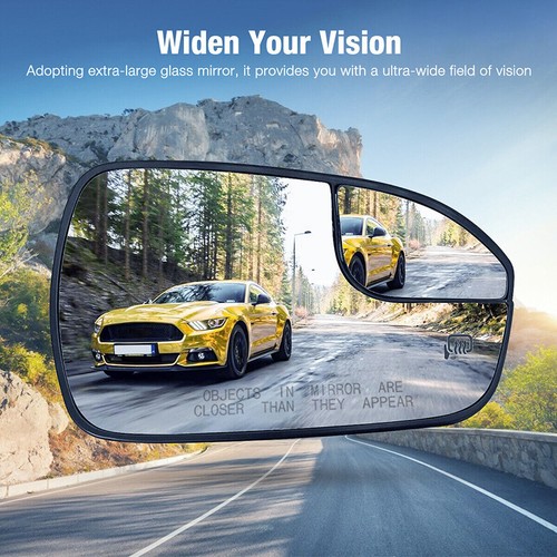 Passenger Side View Mirror Glass Heated Assembly For Ford Fusion 2013-2020 NEW - Picture 2 of 9