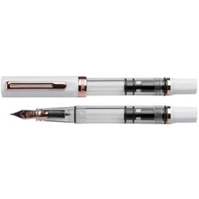 TWSBI ECO White Rose Gold Fountain Pen, New In Box
