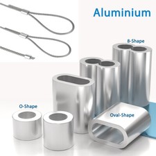Aluminium Steel Wire Rope Ferrules Crimping Sleeve Oval /Round/Double Hole Clamp