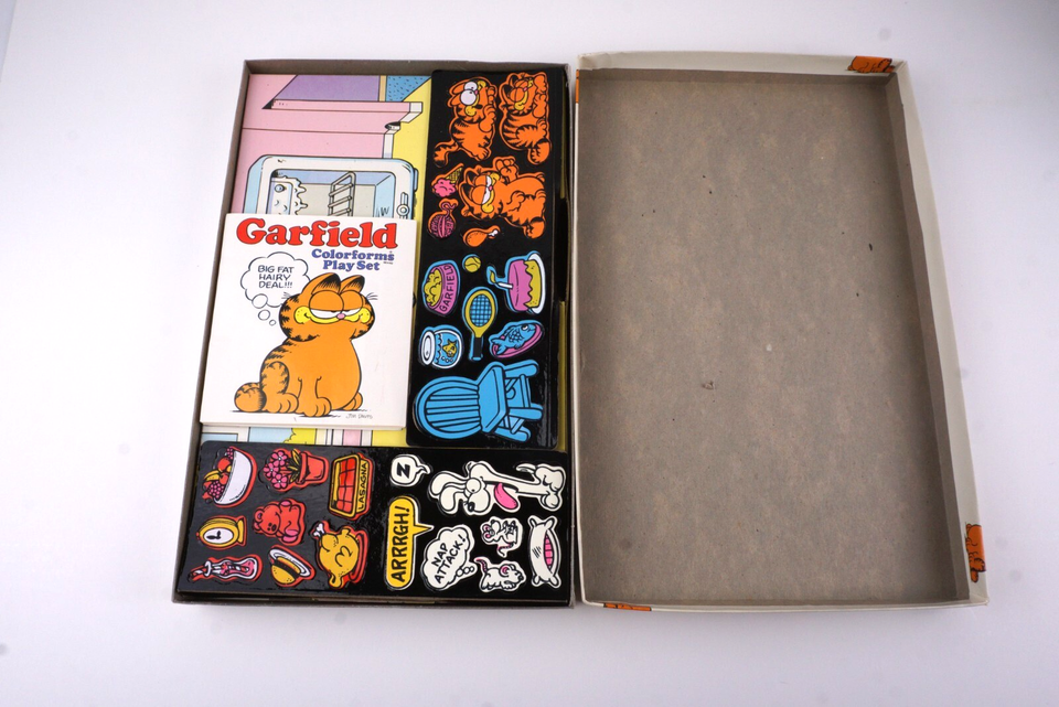 Vintage 1978 Colorforms Garfield Big Fat Hairy Deal Playboard Set Ages ...
