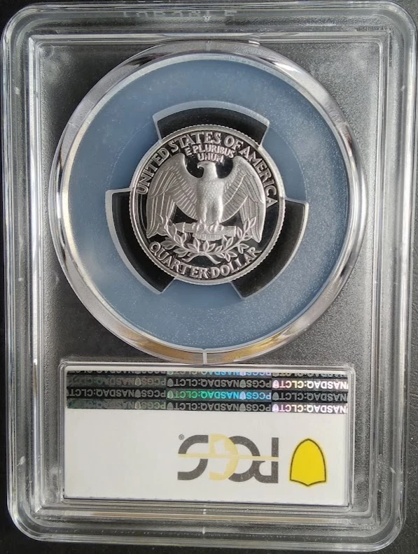 :1996-S S25C WASHINGTON-QUARTER PCGS SILVER-PROOF PR-70-DCAM LOW-POP HIGH-GRADES - Image 2 of 3