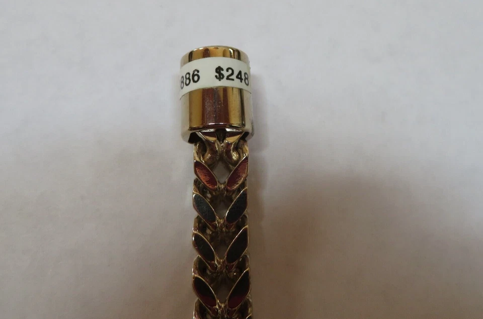 Pulsera de cadena de cristal dorado FURLA brazalete cristales circonita cúbica nueva con etiquetas $298 Foto 4 de 4