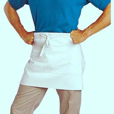 PROFESSIONAL WHITE APRON 4-WAY HALF BISTRO UNIFORM