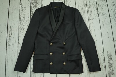 BALMAIN x H&M BLACK US 38R EU 48 DOUBLE BREASTED WOOL JACKET