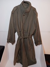 London Fog Long Hooded Trench Coat Mens Sz 46...