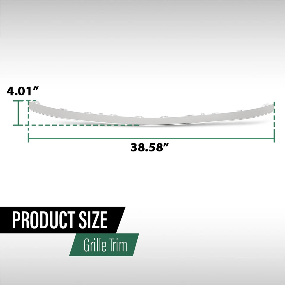 Front Bumper Grille Molding Fit For 2014-2016 Mercedes-Benz E250 E300 E350 E400 - Imagem 3 de 4