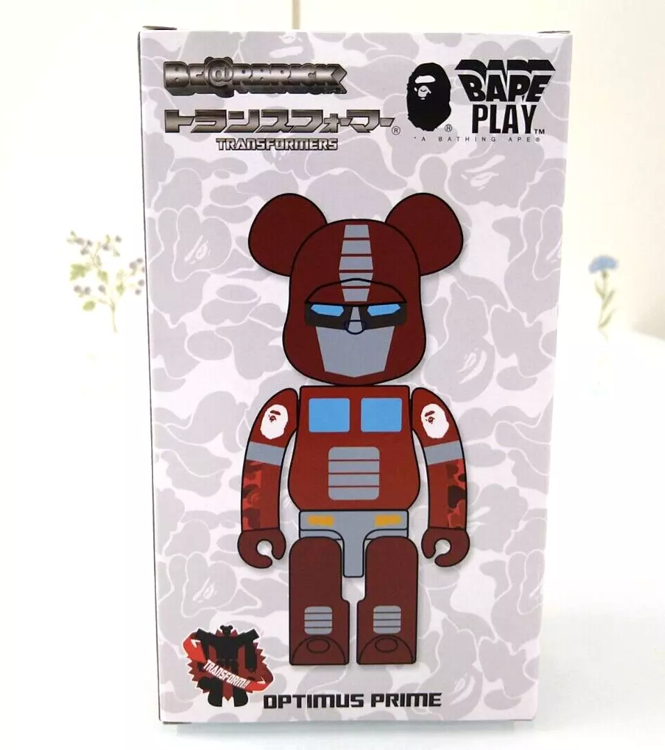 BEARBRICK BE@RBRICK TRANSFORMERS OPTIMUS PRIME BAPE(R) RED 200% | eBay