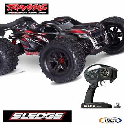 Traxxas TRX95096-4-Rouge Sledge 4x4 Ceinturé 1/8 Monster-Truck RTR Brushless - Photo 1/4